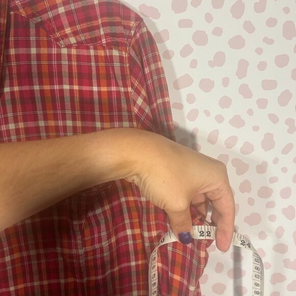 Columbia Shirt Women's XL Plaid Pearl Snap Western Romance Country Cow Girl - Picture 10 of 11